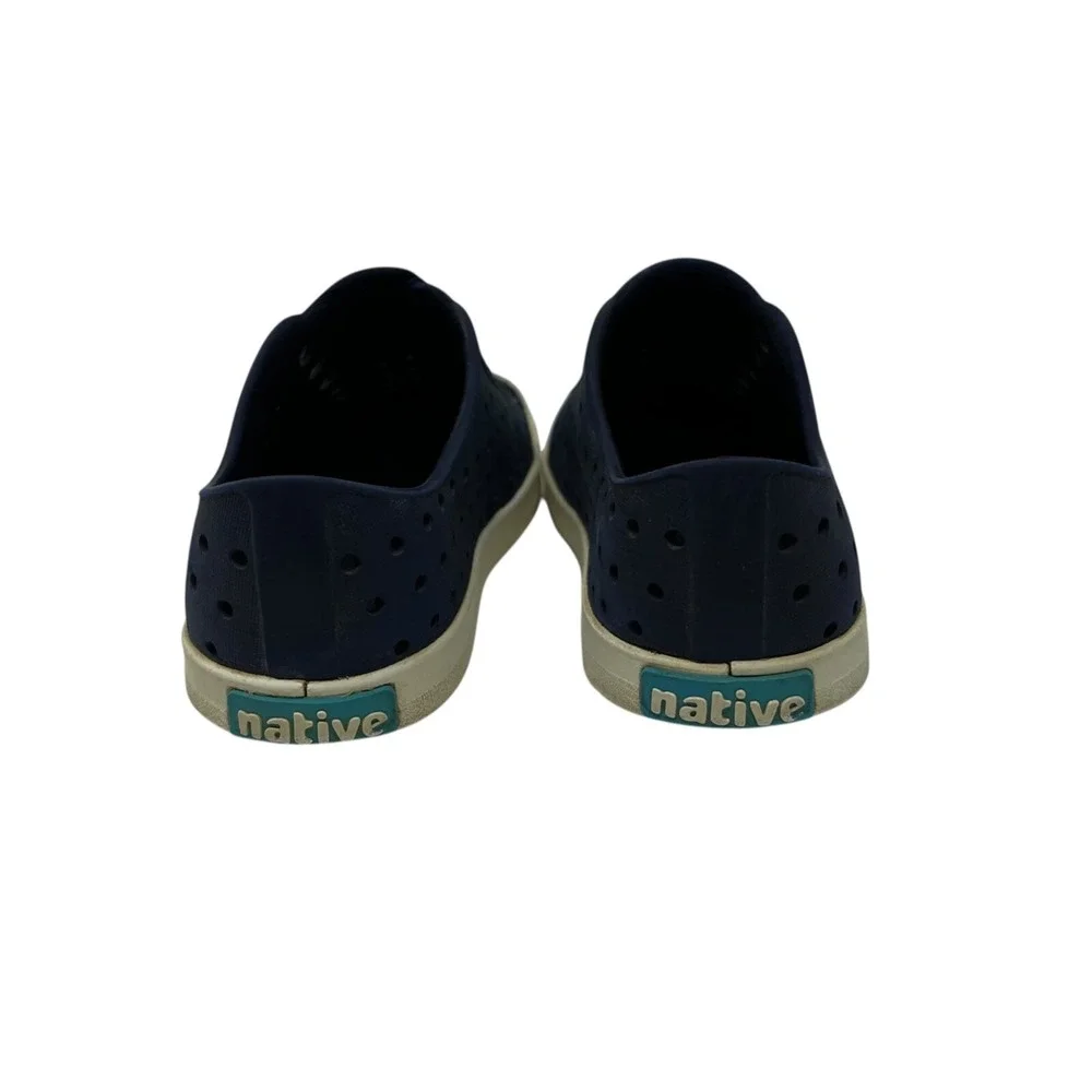 Native‎ Kids Jefferson Slip-On Shoes C10 Navy Blue & White Water Summer Shoe 2